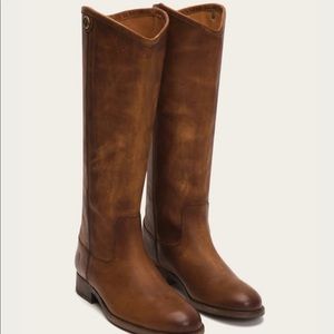 FRYE Melissa Button 2. Cognac, size 11